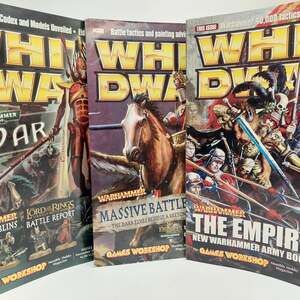 Vintage White Dwarf Magazines Issues #322 #323 #324 Games Workshop Warhammer